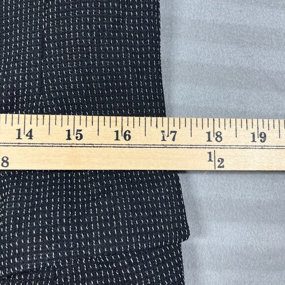 MaxMara Blazer Womens Sz 10 Black Wool Fully Lined Pockets Career Made in Italy - Picture 10 of 12